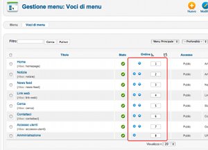 joomla ordinamento voci menu gestione 300x216