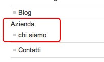 joomla menu padre figlio url