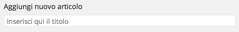 wp 3.8 aggiungi nuovo articolo titolo